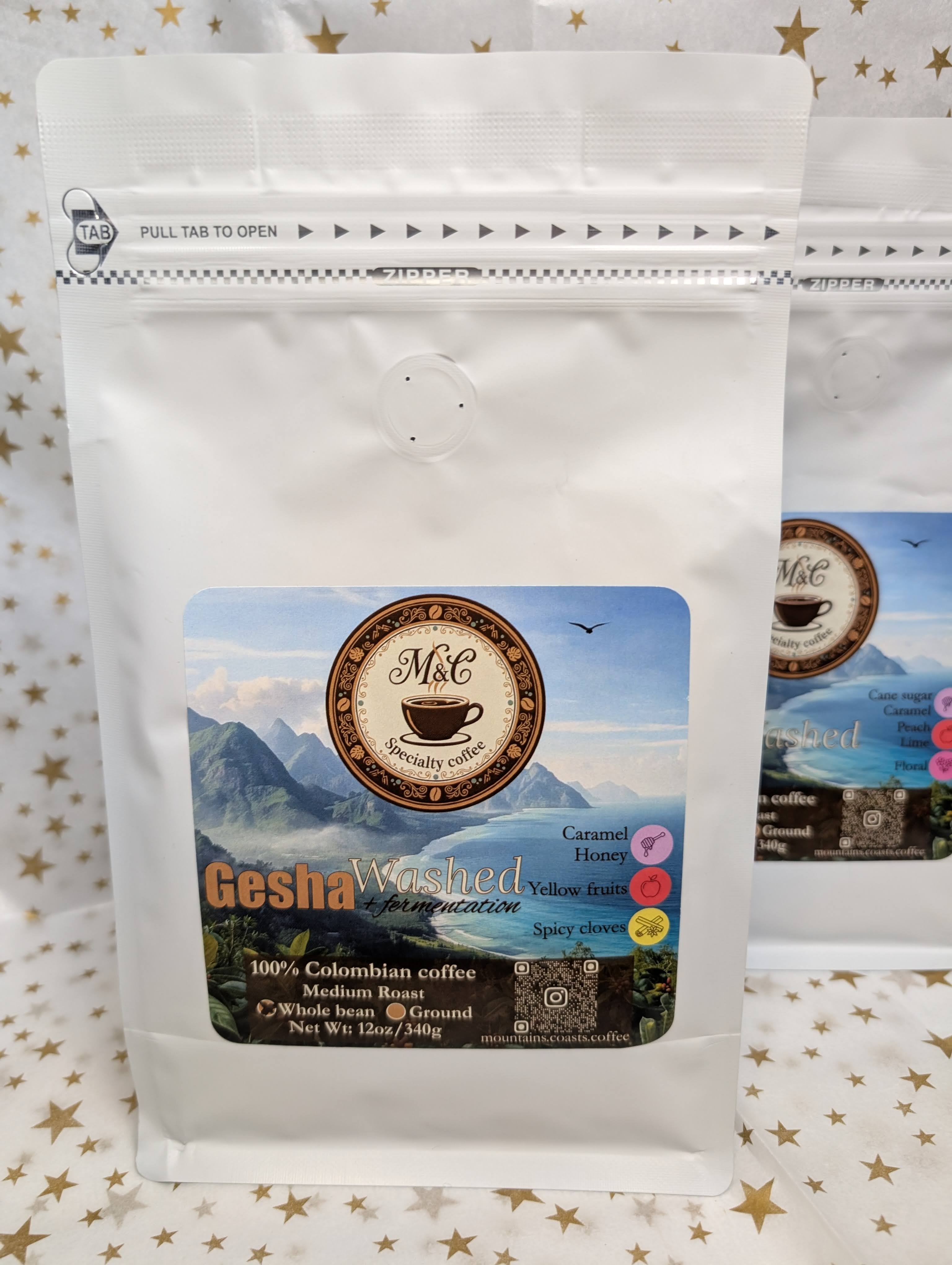 Premium bundle | 100% Colombian coffee | Gesha | Whole bean | 2x12oz