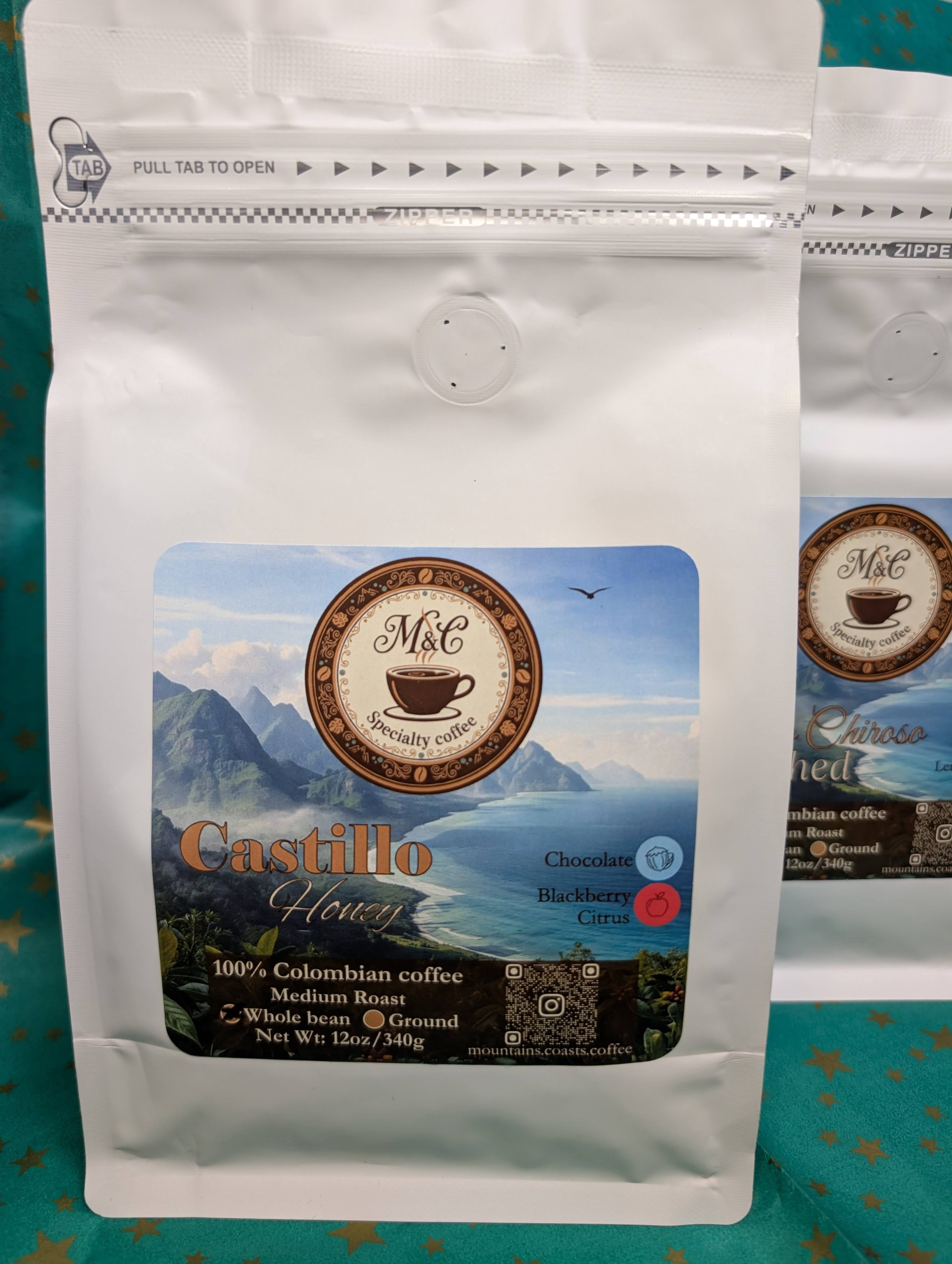 Tradition bundle | 100% Colombian coffee | Castillo & Chiroso | Whole bean | 2x12oz