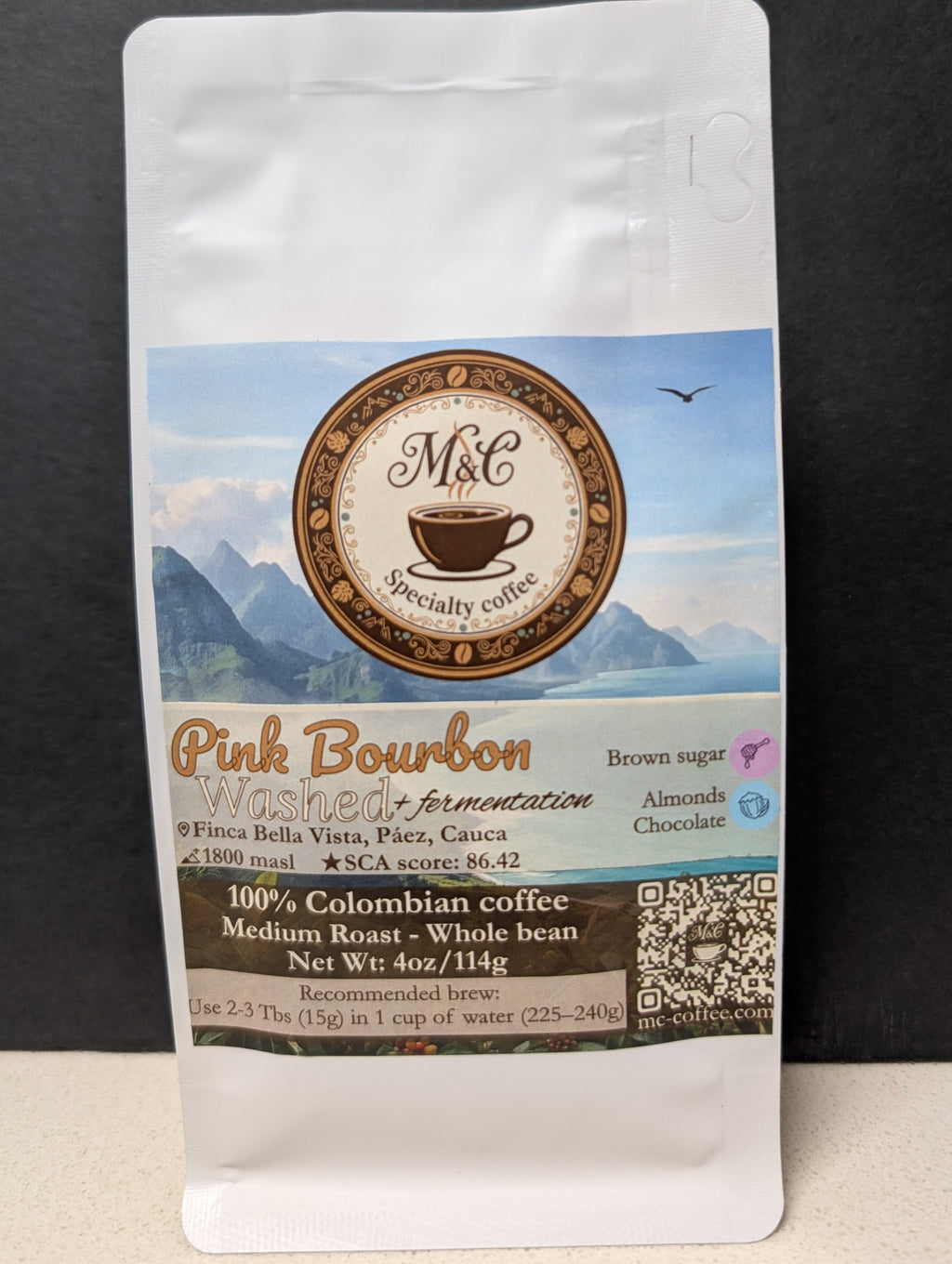 Pink Bourbon - washed + fermentation process | Whole bean | 4oz