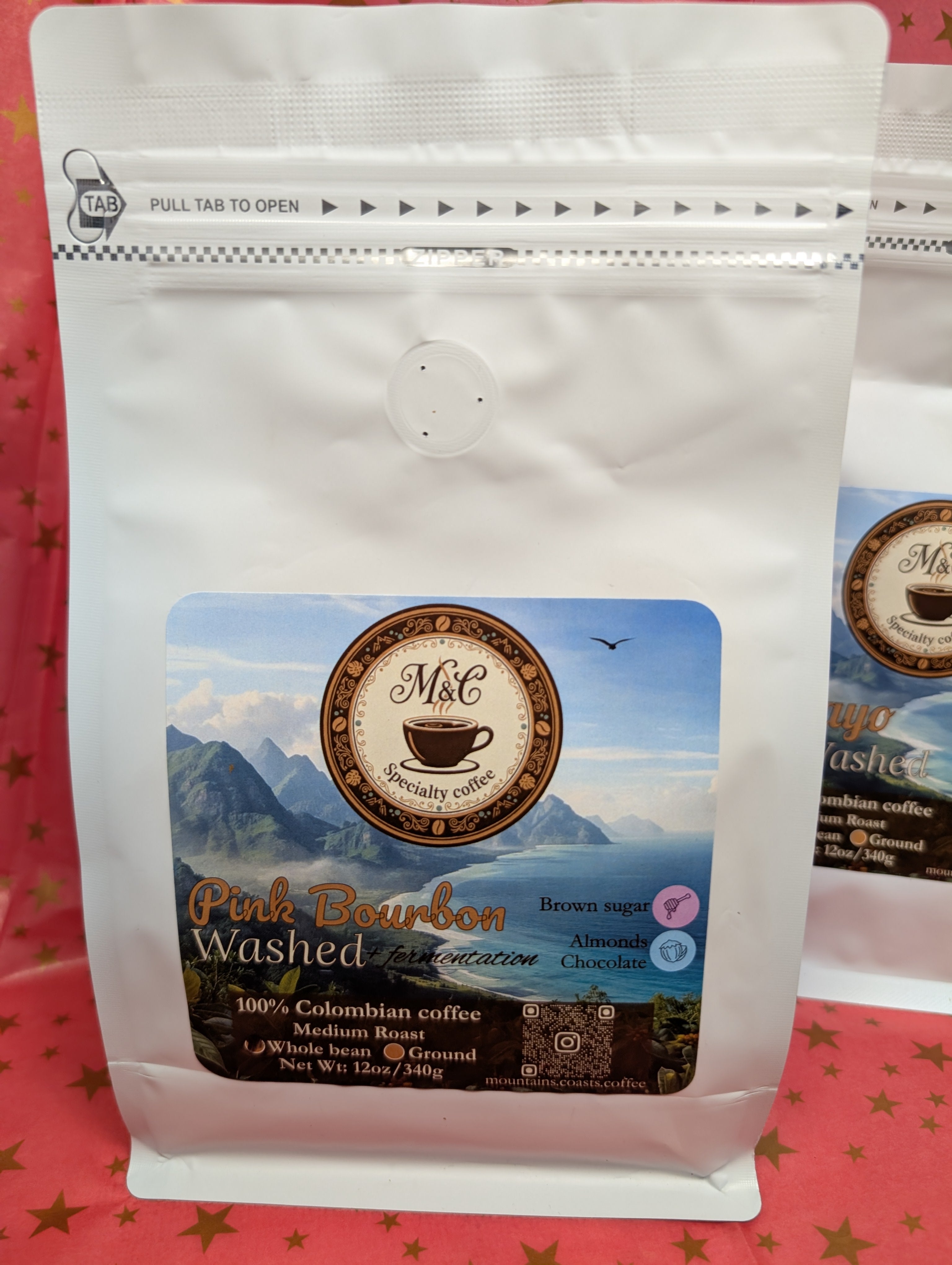 Exotic bundle | 100% Colombian coffee | Pink Bourbon & Papayo | Whole bean | 2x12oz